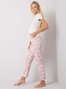 Pyžamo BR PI 3256 bílé a růžové L