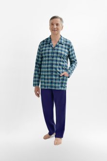Pánské rozepínané pyžamo 403 ANTONI zelená 2XL