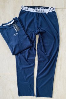 Pánské pyžamo U1BX00JR018 - G7V2 - Tmavě modrá - Guess XXL Modrá