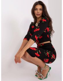 Dámský komplet JEHA černo-červený 