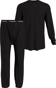 Spodní prádlo Pánské pyžamo L/S PANT SET 000NM2543EUB1 - Calvin Klein