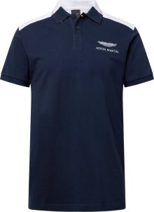 Tričko Hackett London námořnická modř / oranžová / přírodní bílá