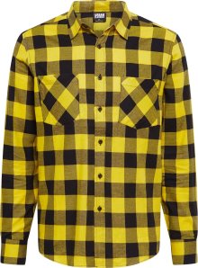 Košile Urban Classics žlutá / černá