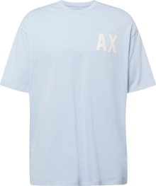 Tričko Armani Exchange světlemodrá / bílá