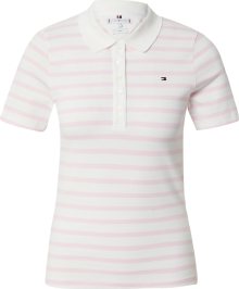 Tričko Tommy Hilfiger růžová / bílá