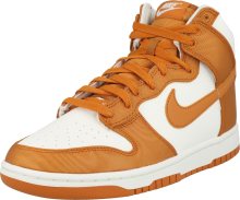 Kotníkové tenisky Nike Sportswear tmavě oranžová / bílá