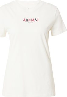 Tričko Armani Exchange pink / bílý melír