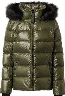 Zimní bunda Calvin Klein olivová / černá