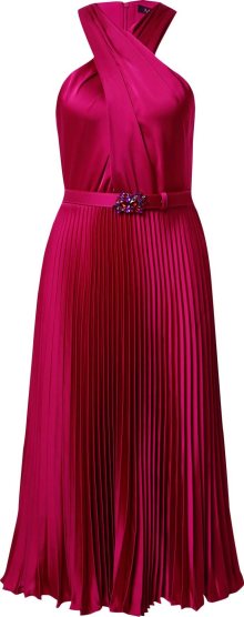 Koktejlové šaty Lauren Ralph Lauren magenta