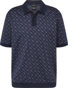Tričko \'Parler\' BOSS Black noční modrá / chladná modrá