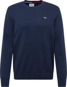 Svetr Tommy Jeans námořnická modř / ohnivá červená / bílá