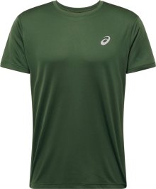 Funkční tričko ASICS šedá / tmavě zelená