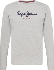 Tričko \'EGGO\' Pepe Jeans námořnická modř / šedý melír / rubínově červená