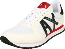 Tenisky Armani Exchange červená / černá / bílá / offwhite