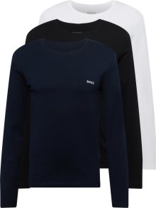 Tričko \'LSShirtRN 3P Classic\' BOSS Black námořnická modř / černá / bílá