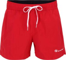 Plavecké šortky Champion Authentic Athletic Apparel červená / bílá