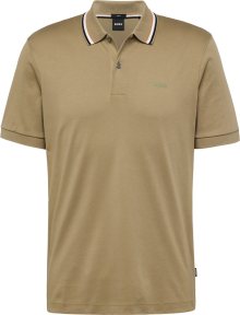 Tričko \'Penrose 38\' BOSS Black karamelová / khaki / černá / bílá