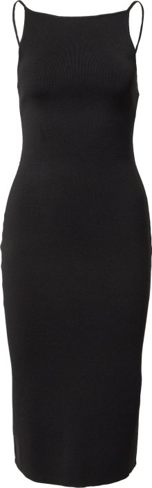 Úpletové šaty Gina Tricot černá