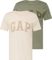 Tričko GAP krémová / světle béžová / olivová / tmavě zelená