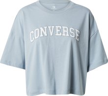 Tričko Converse světlemodrá / bílá