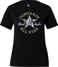Tričko Converse jablko / černá / bílá