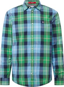 Košile Tommy Hilfiger námořnická modř / světlemodrá / zelená / bílá
