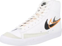 Kotníkové tenisky \'BLAZER MID 77\' Nike Sportswear kámen / oranžová / černá / bílá