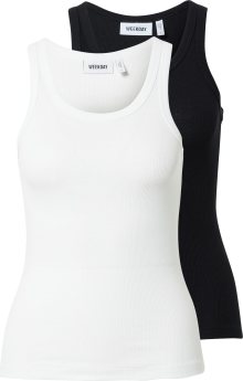 Top \'Close Fitted\' Weekday černá / bílá
