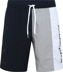 Plavecké šortky Champion Authentic Athletic Apparel šedobéžová / černá / bílá
