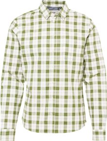 Košile Blend rákos / světle zelená / bílá