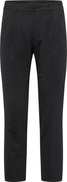Kalhoty se sklady v pase \'LEEK\' drykorn černá
