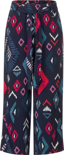 Kalhoty cecil tmavě modrá / červená / bílá