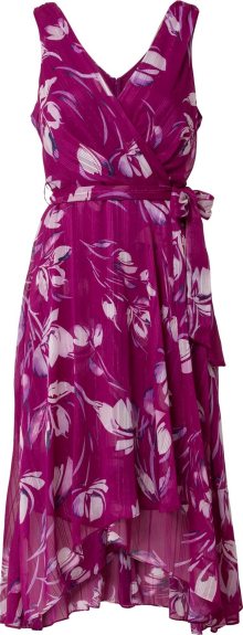 Šaty DKNY bobule / pastelová fialová / tmavě fialová