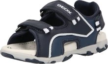 Otevřená obuv Geox námořnická modř / bílá