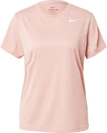 Funkční tričko Nike červený melír / bílá