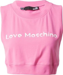 Top Love Moschino pink / bílá