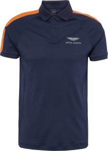 Tričko Hackett London námořnická modř / oranžová / bílá