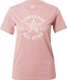 Tričko Converse pastelově růžová / bílá