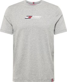 Tričko Tommy Hilfiger námořnická modř / šedý melír / červená / bílá