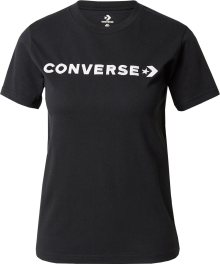Tričko \'WORDMARK\' Converse černá / bílá