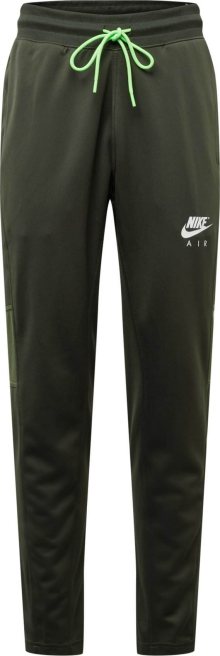 Kalhoty Nike Sportswear khaki / olivová / bílá
