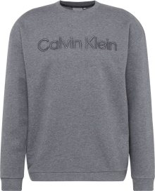 Mikina Calvin Klein tmavě šedá / šedý melír