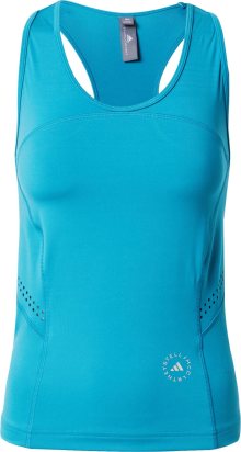 Sportovní top adidas by stella mccartney nebeská modř / bílá