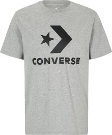 Tričko Converse šedý melír / černá