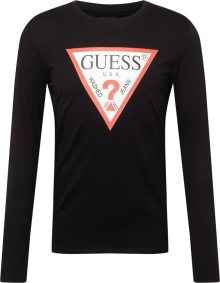 Tričko Guess světle červená / černá / bílá