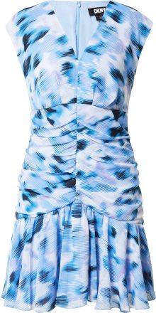 Letní šaty DKNY námořnická modř / azurová / pastelová modrá / fialkově modrá