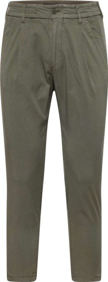 Kalhoty se sklady v pase \'CHASY\' drykorn khaki