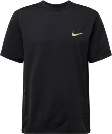 Funkční tričko \'HYVERSE\' Nike béžová / černá