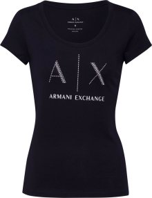 Tričko \'8NYT83\' Armani Exchange černá