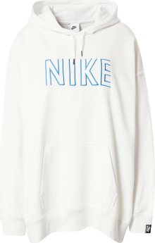 Mikina Nike Sportswear modrá / bílá